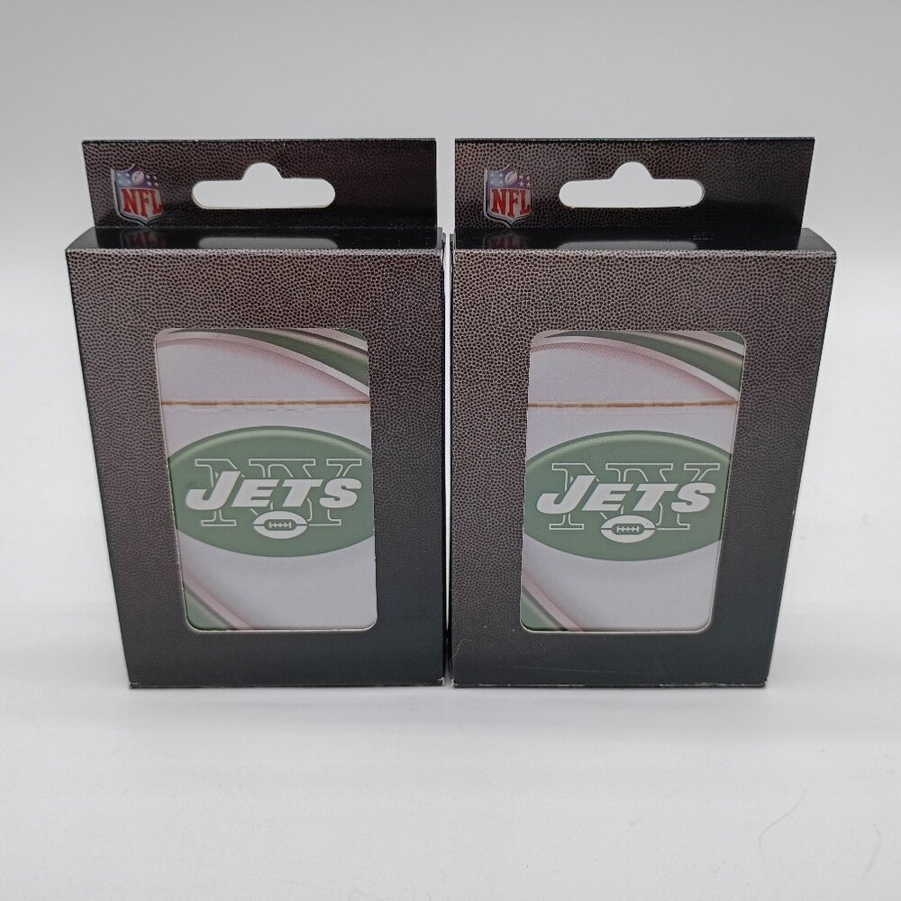 2 Sealed Playing Card Decks  New York Jets